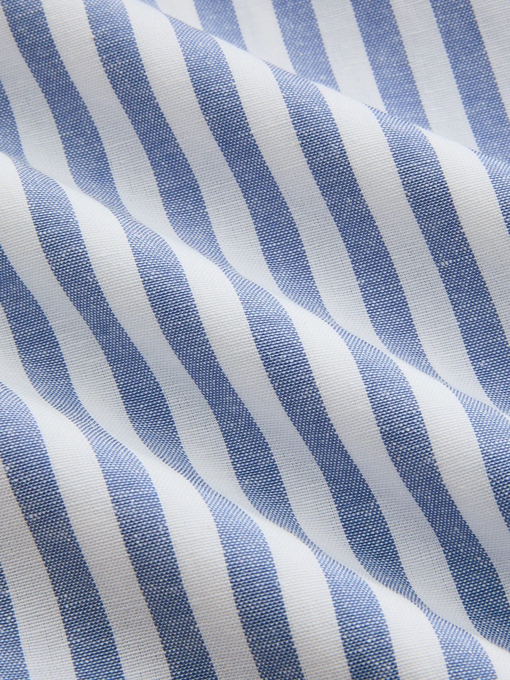 Striped Cotton Blend Collared Halter Midi Dress - Picture 5 of 6